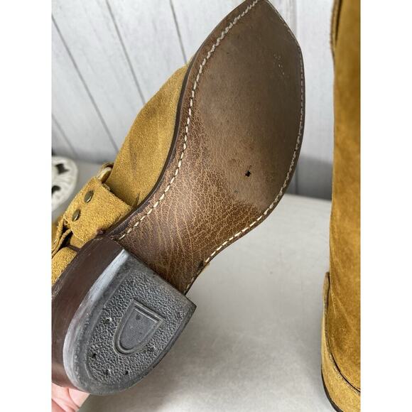 Vintage Wrangler Women’s Western Harness Moto Boots USA Made Size 8 Engineer - Picture 6 of 8